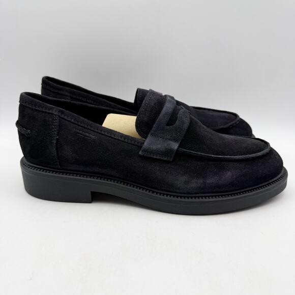 Vagabond Shoemakers Womens Alex Loafers EU Size 41 US 11 Black Suede NIB - Picture 2 of 11
